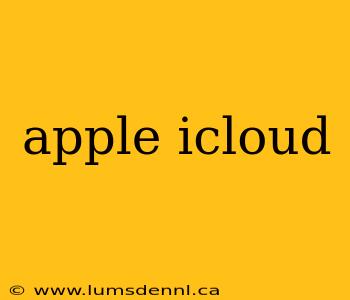 apple icloud