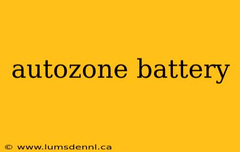 autozone battery