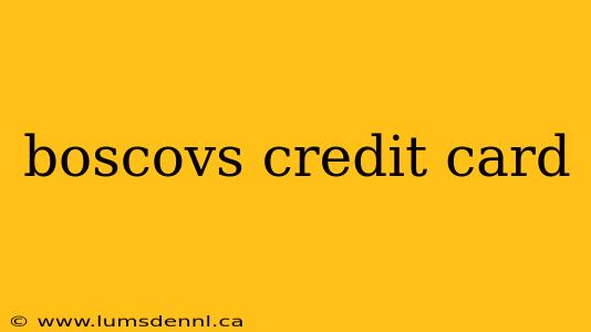 boscovs credit card