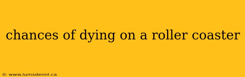 chances of dying on a roller coaster