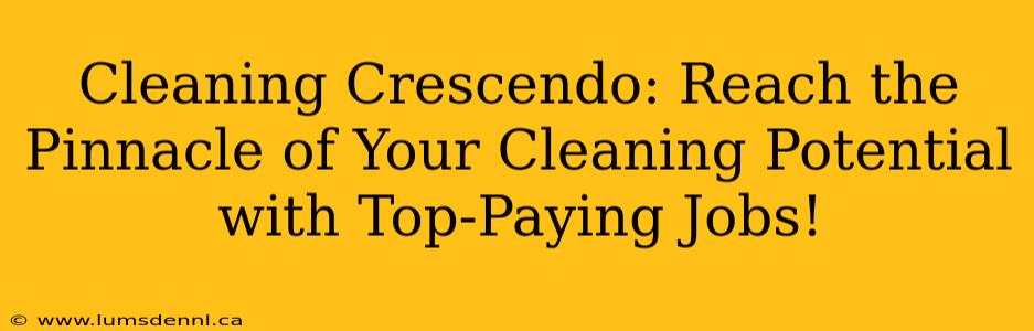 Cleaning Crescendo: Reach the Pinnacle of Your Cleaning Potential with Top-Paying Jobs!