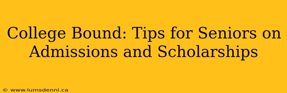 College Bound: Tips for Seniors on Admissions and Scholarships
