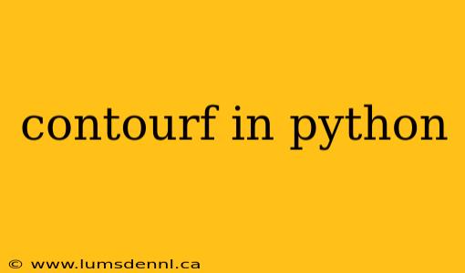 contourf in python