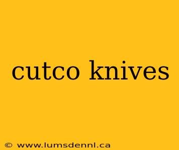 cutco knives