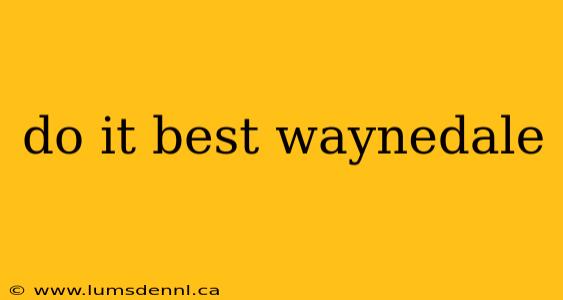 do it best waynedale