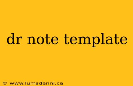 dr note template