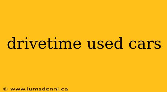 drivetime used cars