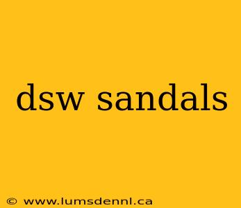 dsw sandals