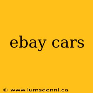 ebay cars
