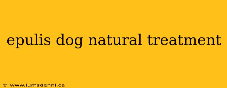 epulis dog natural treatment