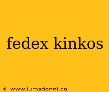fedex kinkos