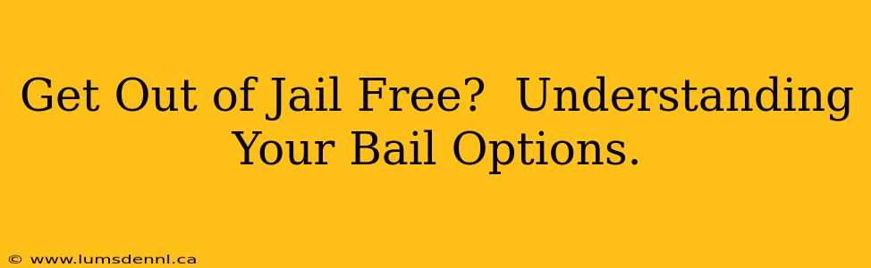 Get Out of Jail Free?  Understanding Your Bail Options.