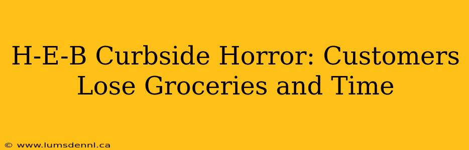 H-E-B Curbside Horror: Customers Lose Groceries and Time