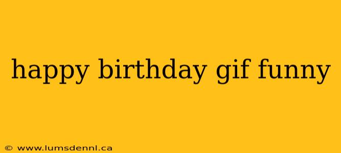 happy birthday gif funny