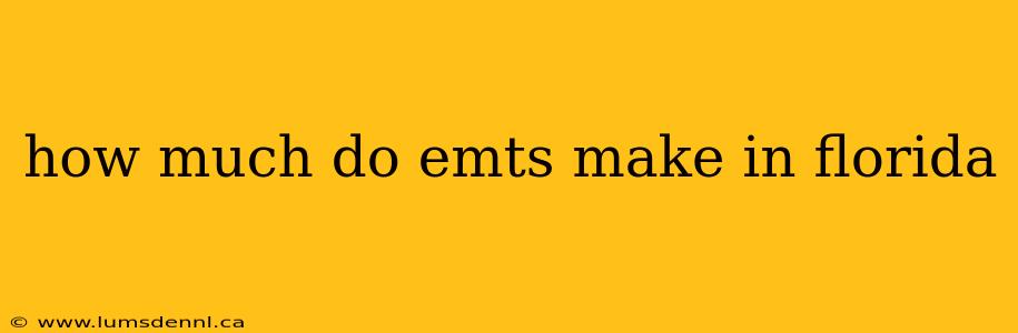 how much do emts make in florida
