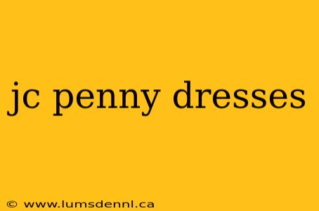 jc penny dresses
