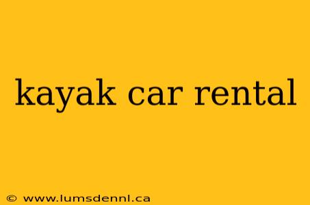 kayak car rental