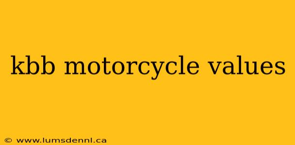kbb motorcycle values