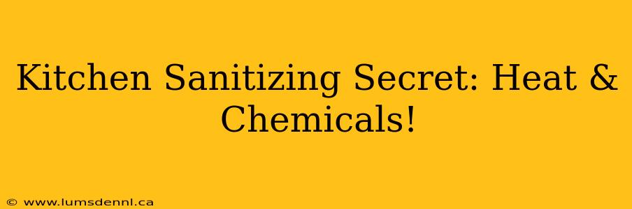 Kitchen Sanitizing Secret: Heat & Chemicals!
