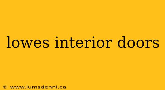 lowes interior doors
