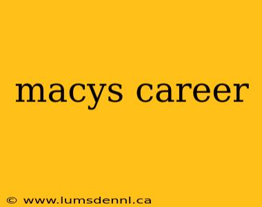 macys career