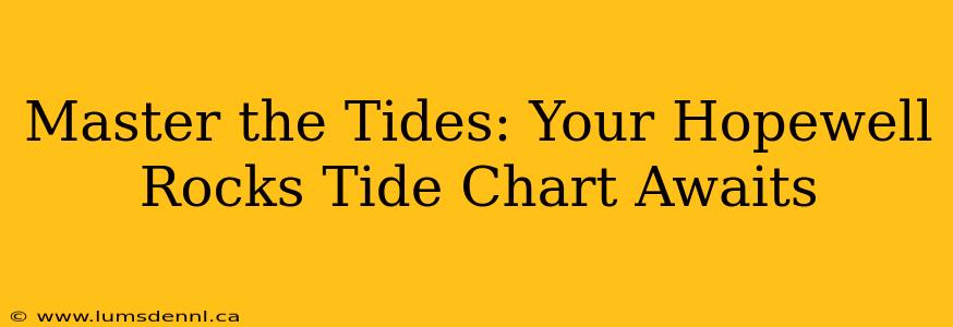 Master the Tides: Your Hopewell Rocks Tide Chart Awaits