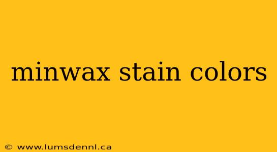 minwax stain colors