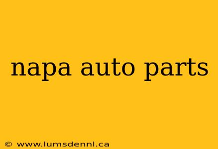 napa auto parts