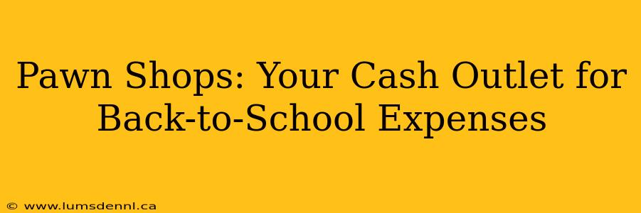 Pawn Shops: Your Cash Outlet for Back-to-School Expenses