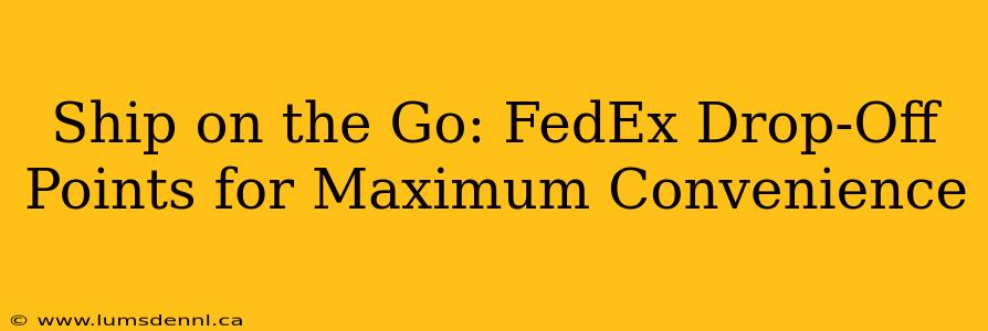 Ship on the Go: FedEx Drop-Off Points for Maximum Convenience