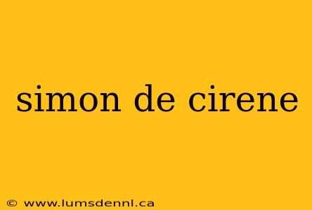 simon de cirene