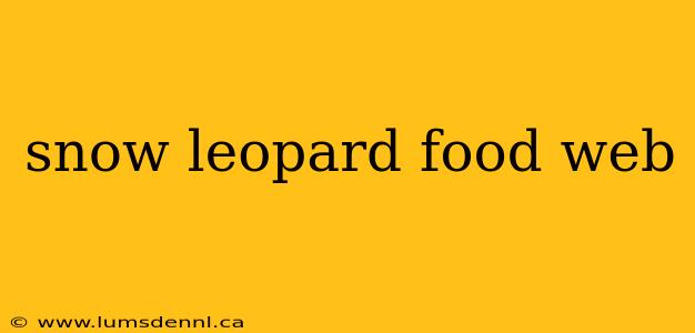 snow leopard food web