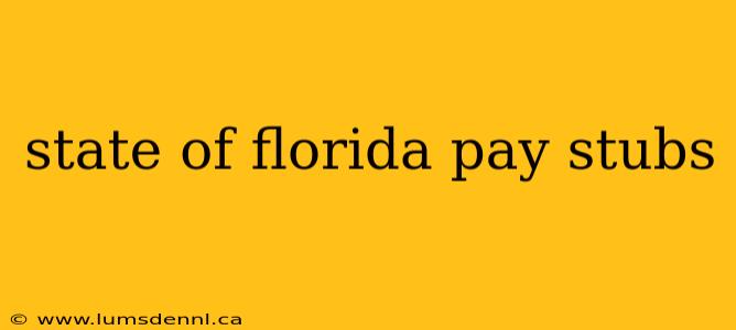 state of florida pay stubs