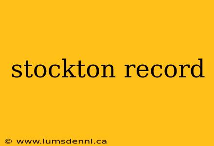 stockton record