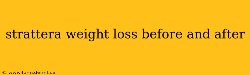 strattera weight loss before and after