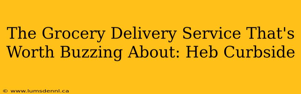 The Grocery Delivery Service That's Worth Buzzing About: Heb Curbside