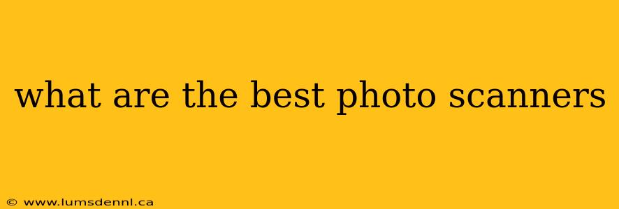 what are the best photo scanners