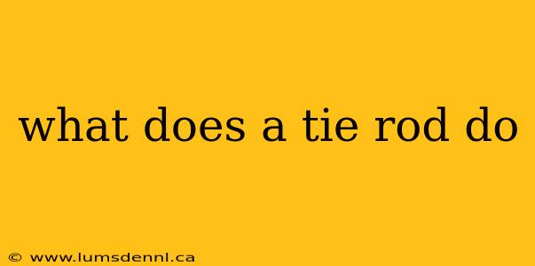 what does a tie rod do