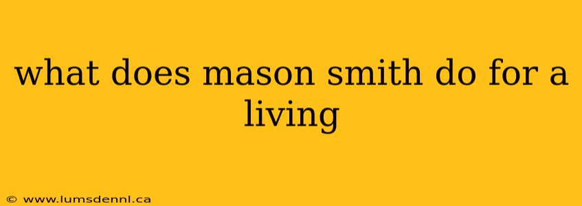 what does mason smith do for a living