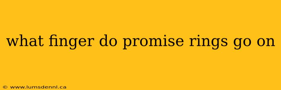 what finger do promise rings go on