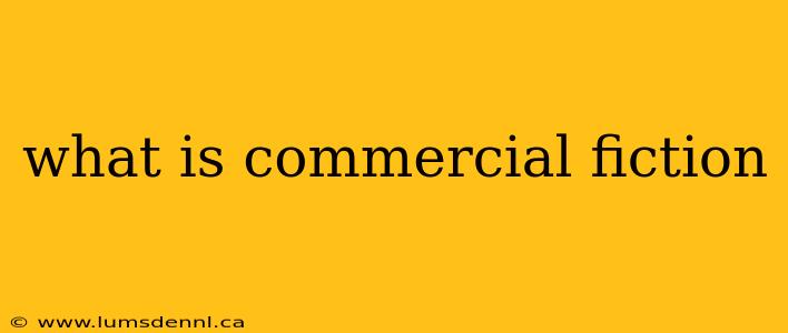 what is commercial fiction