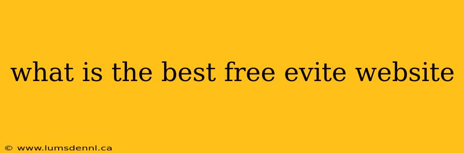 what is the best free evite website
