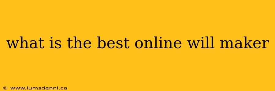 what is the best online will maker