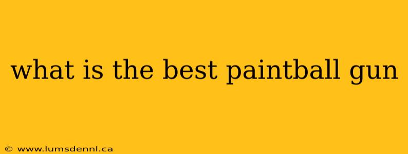 what is the best paintball gun