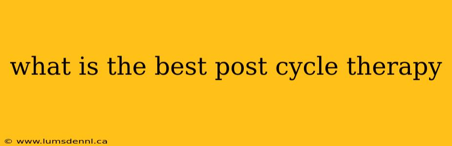 what is the best post cycle therapy