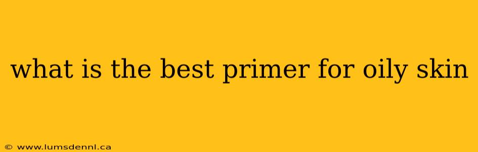 what is the best primer for oily skin