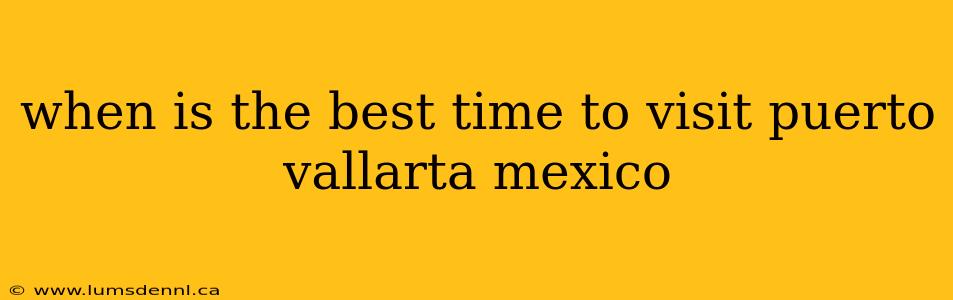 when is the best time to visit puerto vallarta mexico