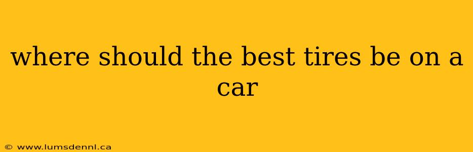 where should the best tires be on a car