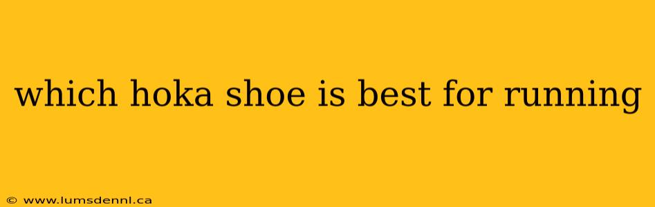 which hoka shoe is best for running