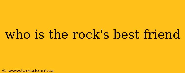 who is the rock's best friend
